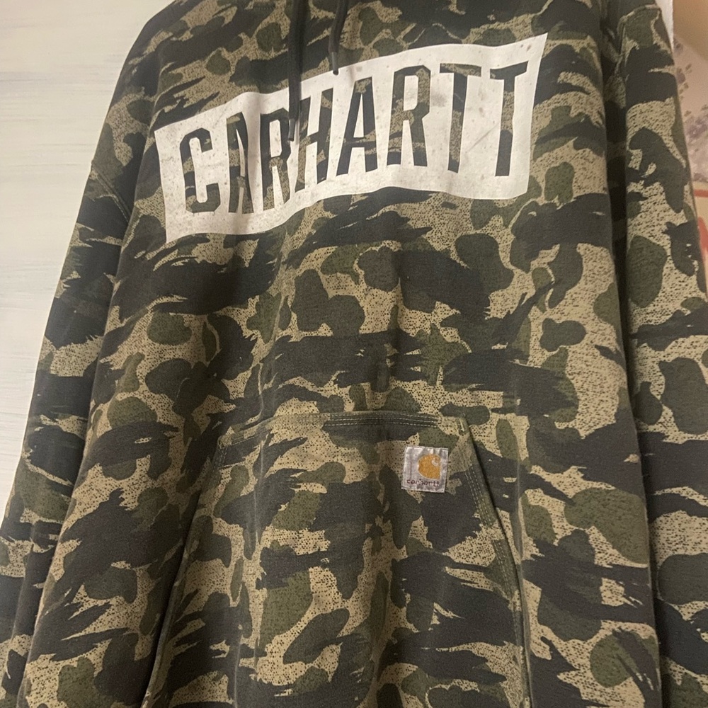 Carhartt Green Camouflage Hoodie